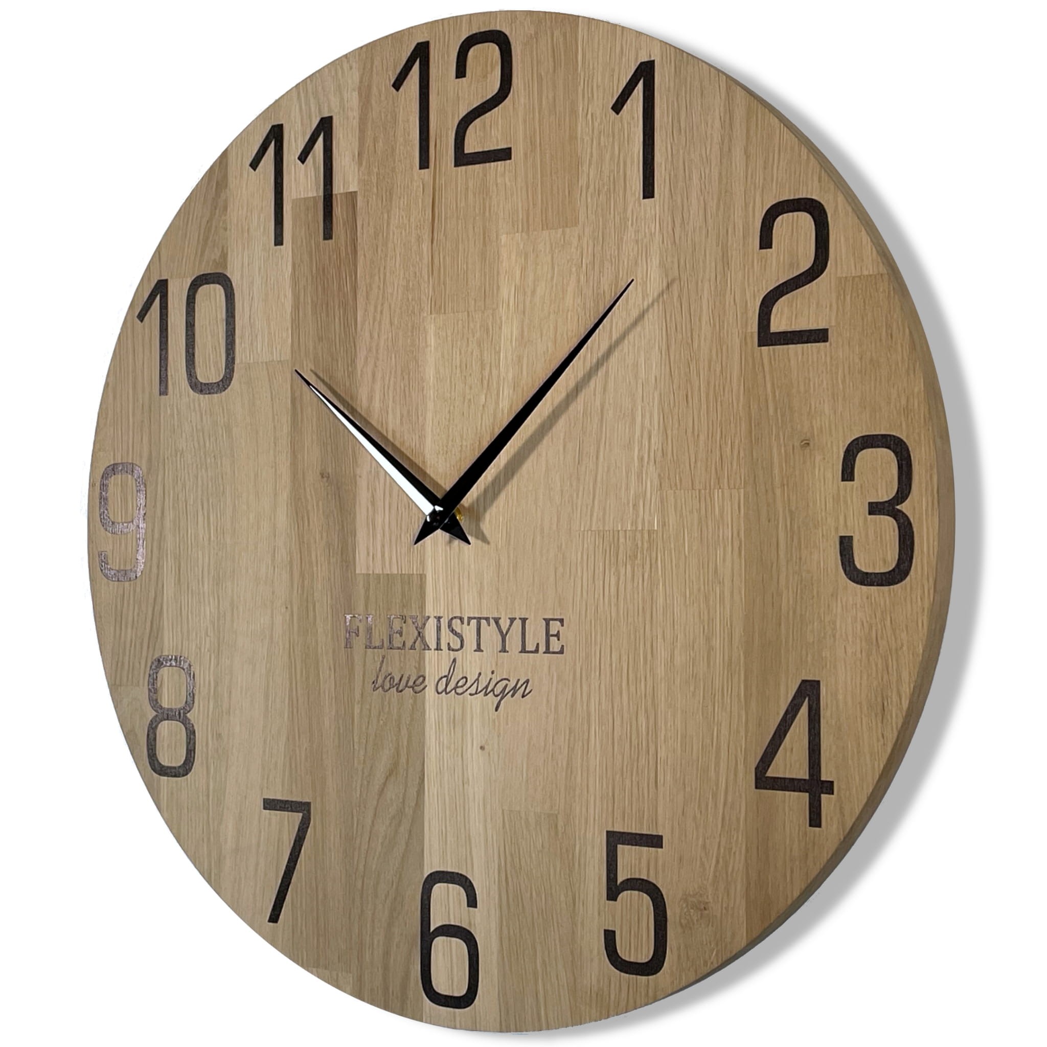 domtextilu.sk Luxusné veľké drevené hodiny 50 cm 47305