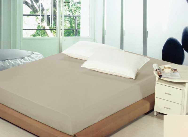 Bavlnené napínacie plachty sivej farby na postele Sivá Sivá Šírka: 90 cm | Dĺžka: 200 cm