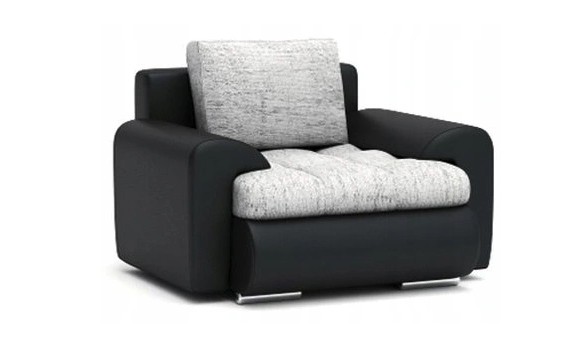 Signal-nabytek domtextilu.sk Luxusné pohodlné kreslo čierno sivej farby 95 x 90 cm 58584