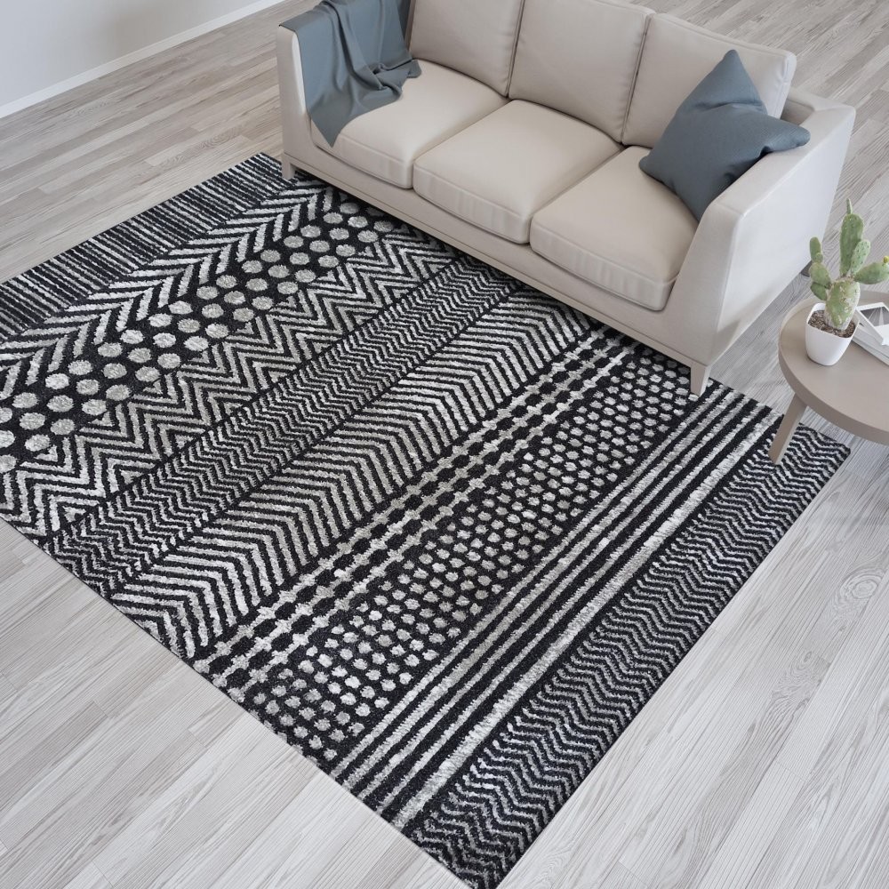 domtextilu.sk Dizajnový koberec sivej farby s decentnými vzormi 70551-247089