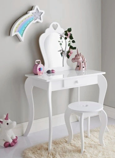 domtextilu.sk Moderný detský toaletný stolík v bielej farbe 29325 Biela