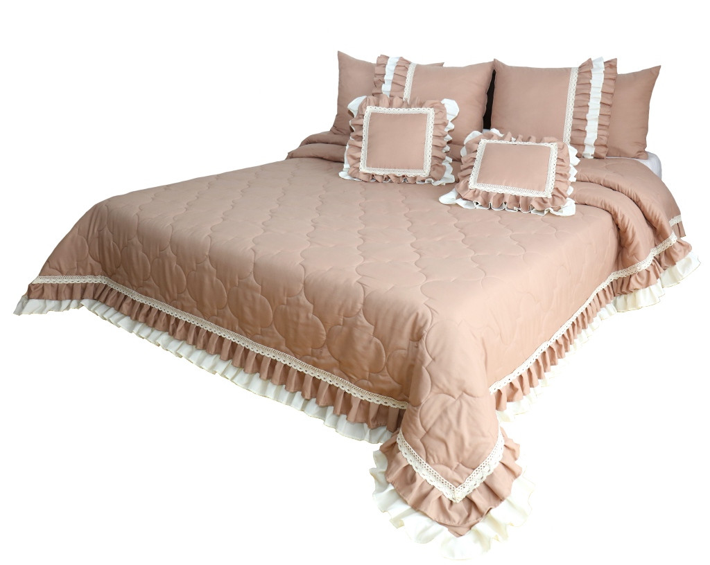 domtextilu.sk Vintage staroružový prehoz na posteľ v romantickom štýle Šírka: 170 cm | Dĺžka: 210 cm 27651-153256