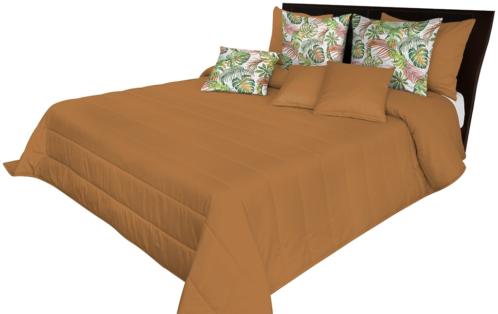 domtextilu.sk Kvalitný prehoz na posteľ karamelovej farby Šírka: 75 cm | Dĺžka: 160 cm 44109-229787