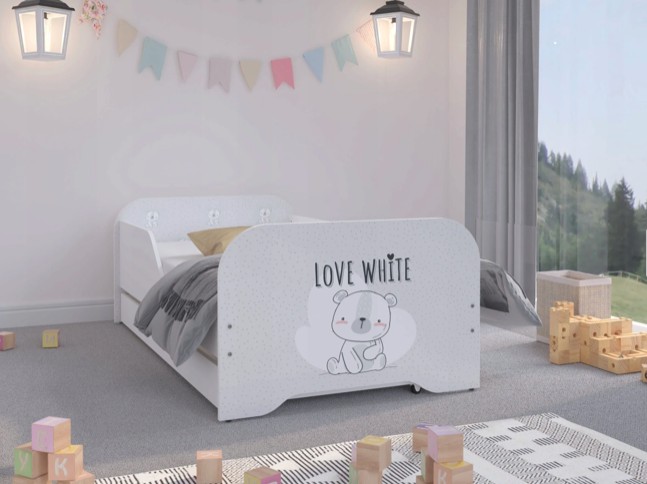 domtextilu.sk Kvalitná detská posteľ 140 x 70 cm s medvedíkom LOVE 46238