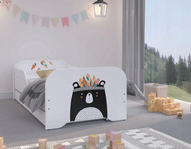 domtextilu.sk Čarovná detská posteľ 160 x 80 cm s motívom veľkého medveďa 46820