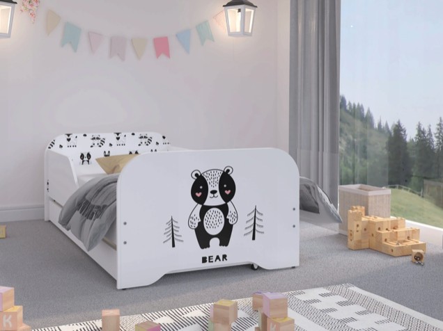 domtextilu.sk Kvalitná detská posteľ 160 x 80 cm zamilovaný medvedík v lese 46825