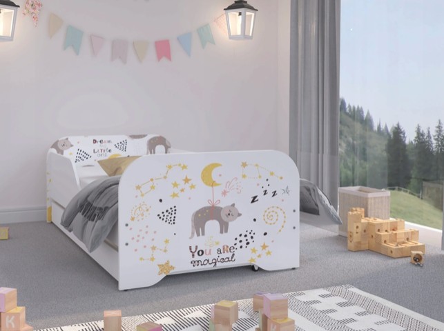 domtextilu.sk Úchvatná detská posteľ 160 x 80 cm s kúzelnou mačičkou 46834