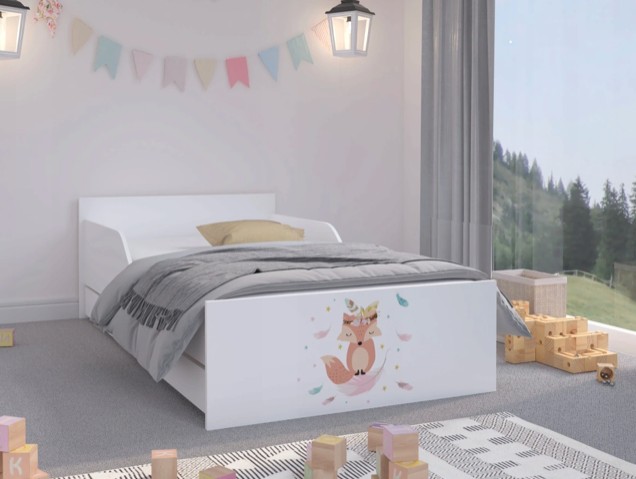 domtextilu.sk Rozprávková detská posteľ s milou líškou 180 x 90 cm 46932