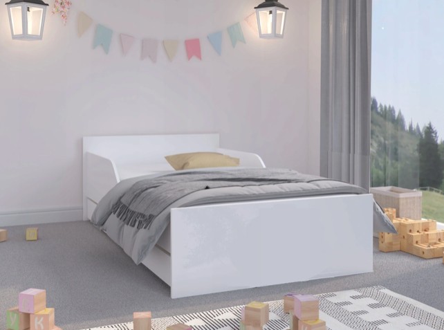 domtextilu.sk Univerzálna detská posteľ v klasickej bielej farbe 180 x 90 cm 46936