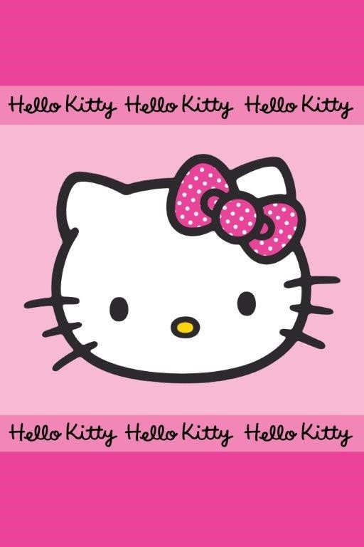 E-shop Ružový detský uterák Hello Kitty Šírka: 40 cm | Dĺžka: 60 cm