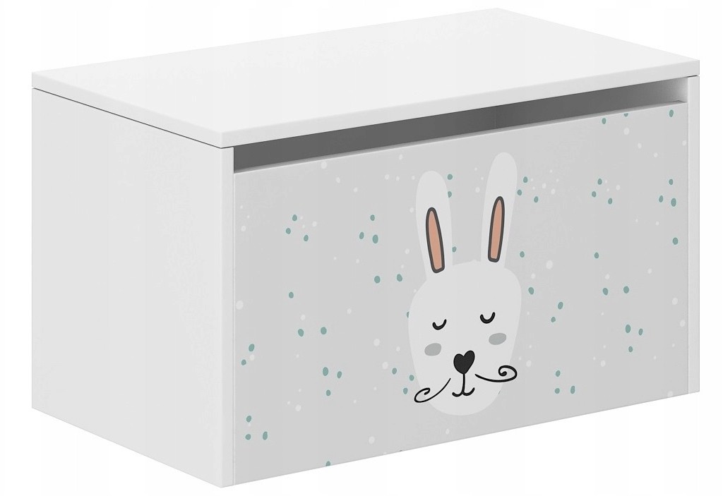 E-shop Detský úložný box s fúzatým zajačikom 40x40x69 cm