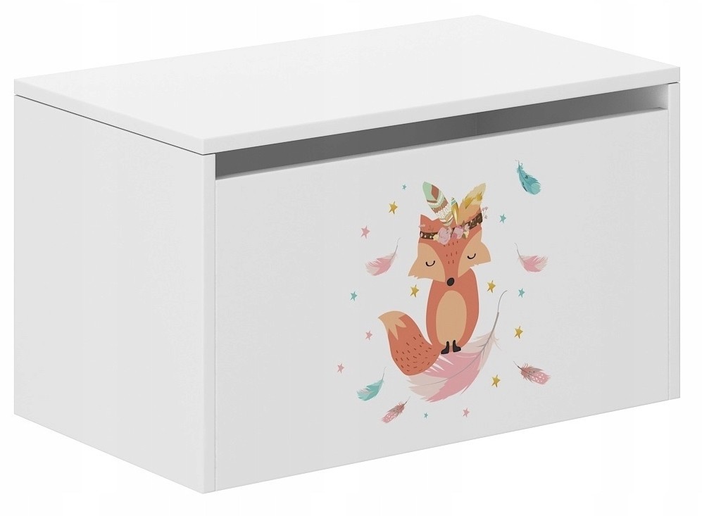 E-shop Detský úložný box s milou líškou 40x40x69 cm