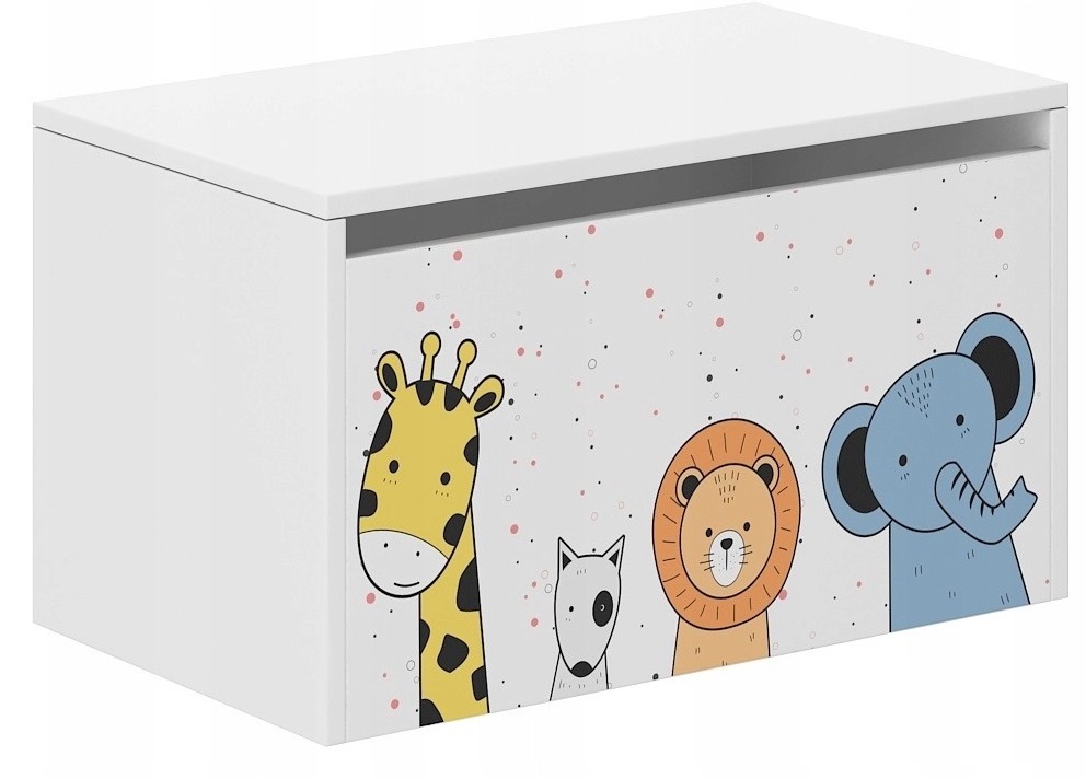 E-shop Detský úložný box so zvieratkami 40x40x69 cm