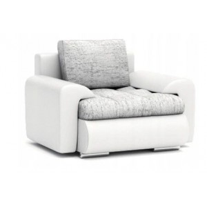 Luxusné pohodlné kreslo sivej farby 95 x 90 cm