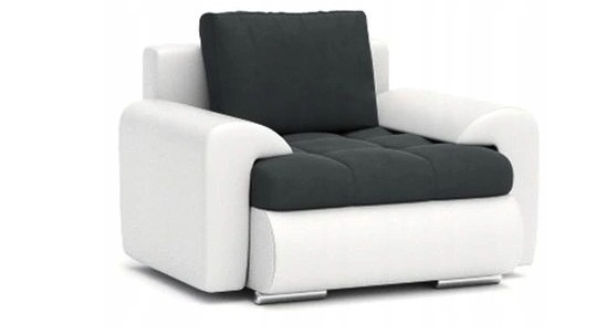 Signal-nabytek domtextilu.sk Luxusné pohodlné kreslo bielo čiernej farby 95 x 90 cm 58587