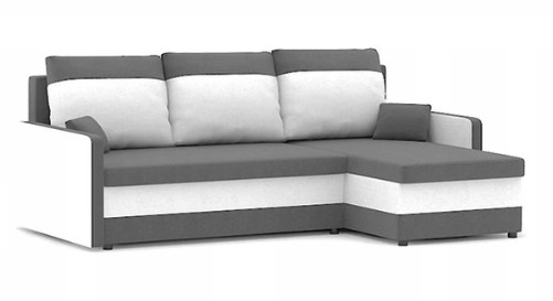 E-shop domtextilu.skRohová sedacia súprava MILTON bielo sivej farby 215 cm
