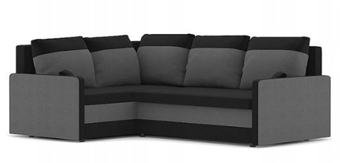 E-shop domtextilu.skRohová sedacia súprava MILTON sivo čiernej 225 x 175 cm