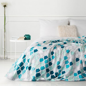 Moderná deka v krásných tyrkysových farbách 70 x 160 cm SKLADOM