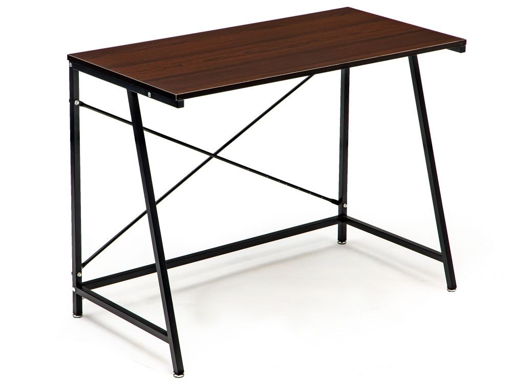 E-shop Kancelársky stôl tmavo hnedej farby