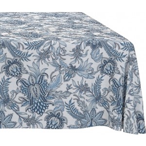 Dokonalý obrus na stôl s krásnym vzorom v bielo modrej farbe 85 x 85 cm