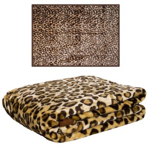 Teplá deka s leopardím vzorom 