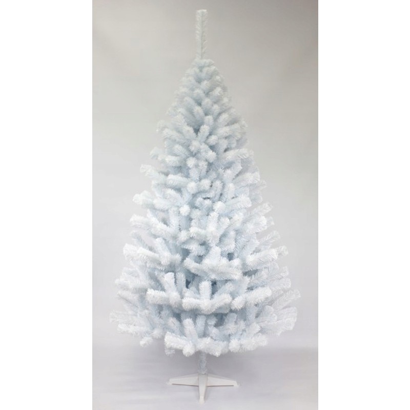 Krásna vianočná jedľa v bielej farbe 150 cm