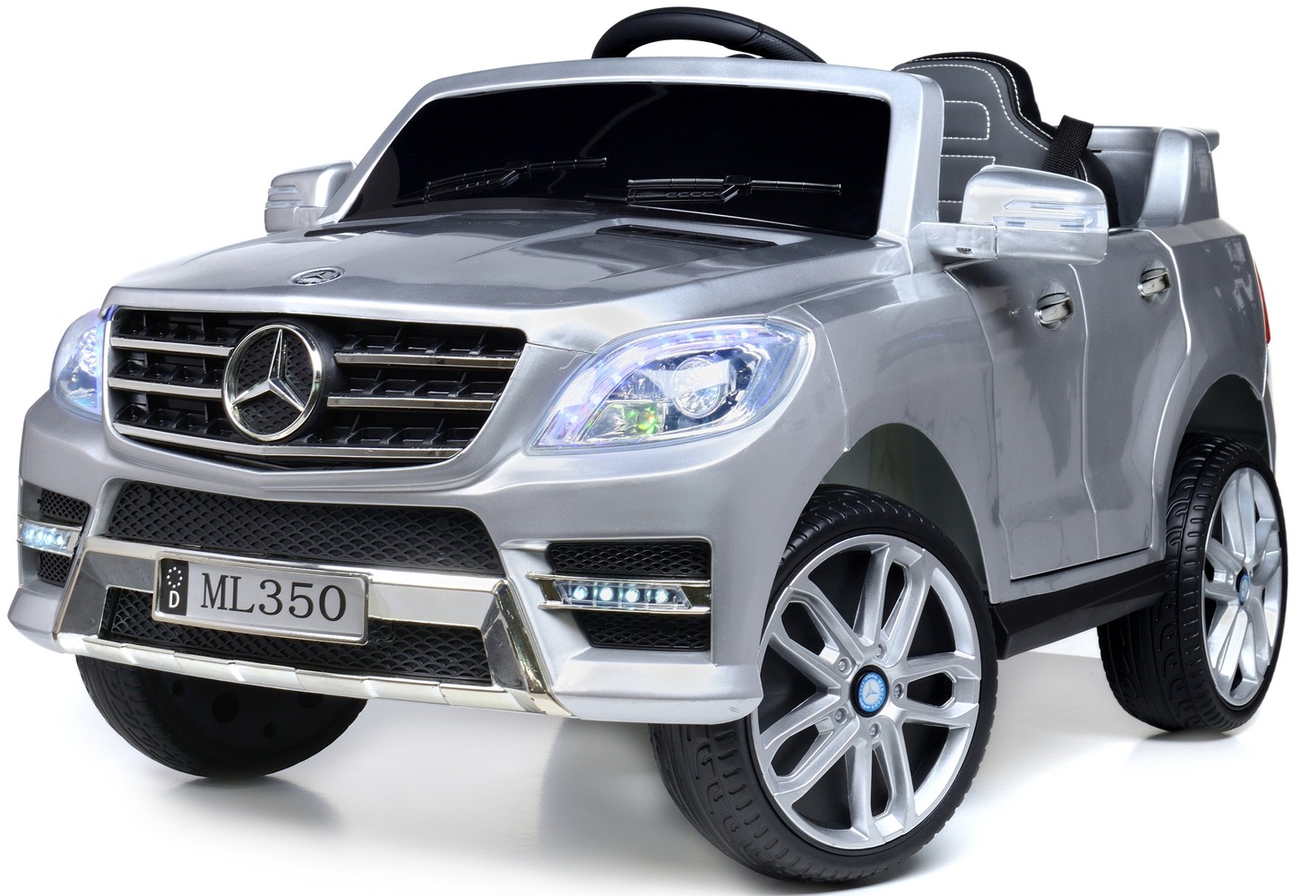 E-shop Detské elektrické autíčko Mercedes-Benz ML350 strieborná metalíza