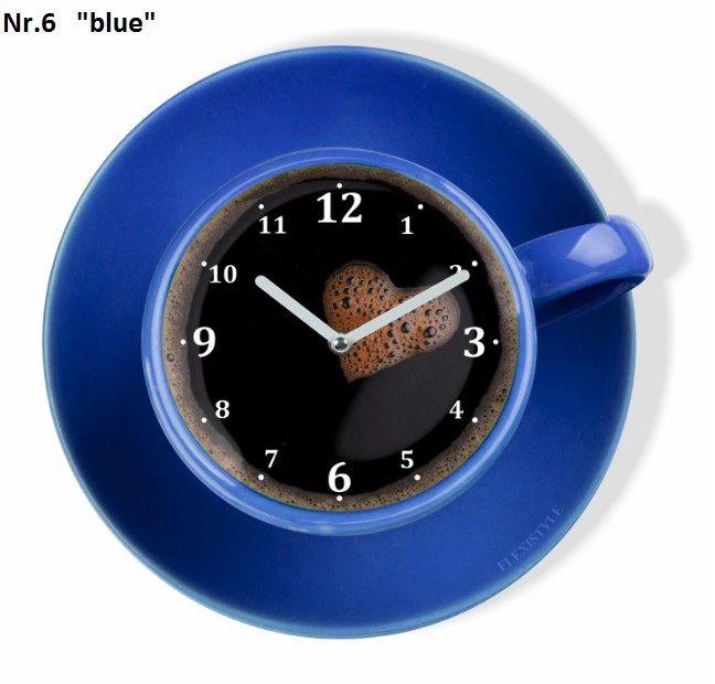 E-shop domtextilu.sk Kuchynské hodiny v tvare šálky kávy 8103-241216