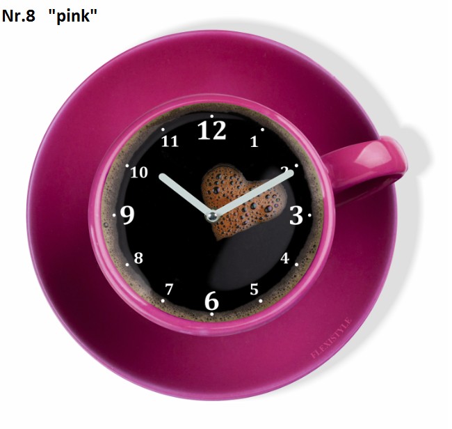 E-shop domtextilu.sk Kuchynské hodiny v tvare šálky kávy 8103-241217