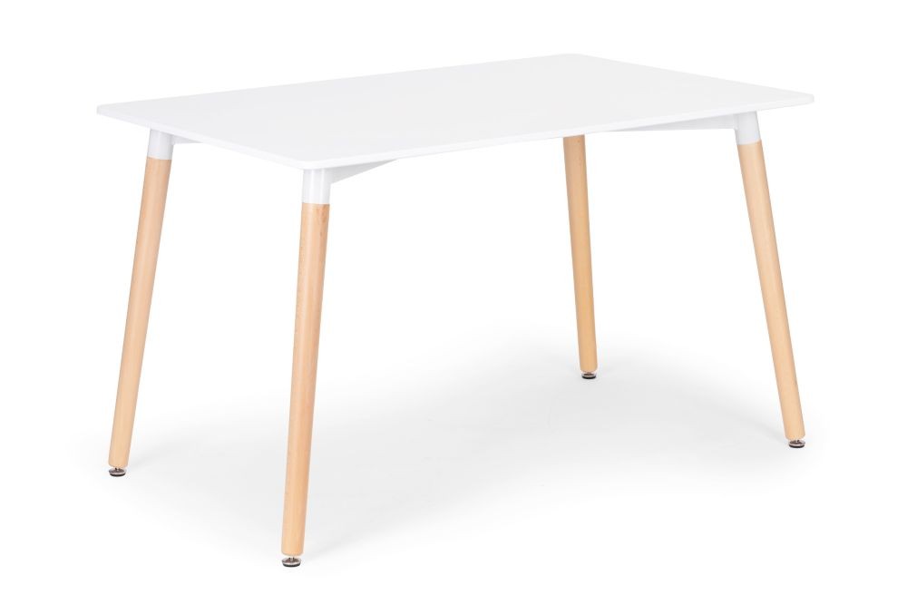 E-shop Moderný jedálenský stôl v bielej farbe