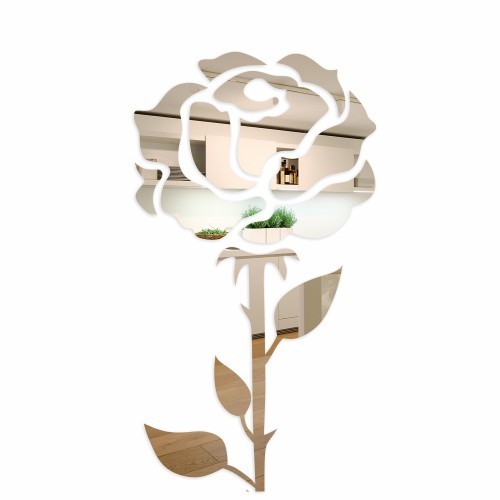 E-shop domtextilu.sk Asymetrické dekoratívne zrkadlo ruža 8438