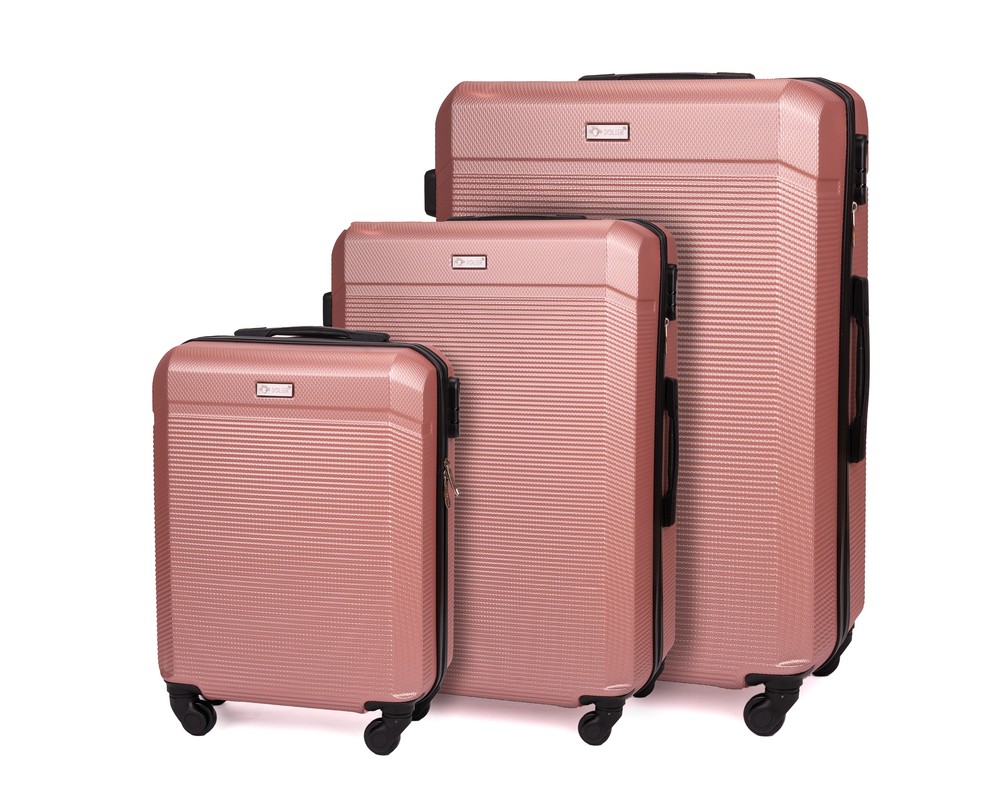 E-shop Sada cestovných kufrov STL945 púdrovo ružová