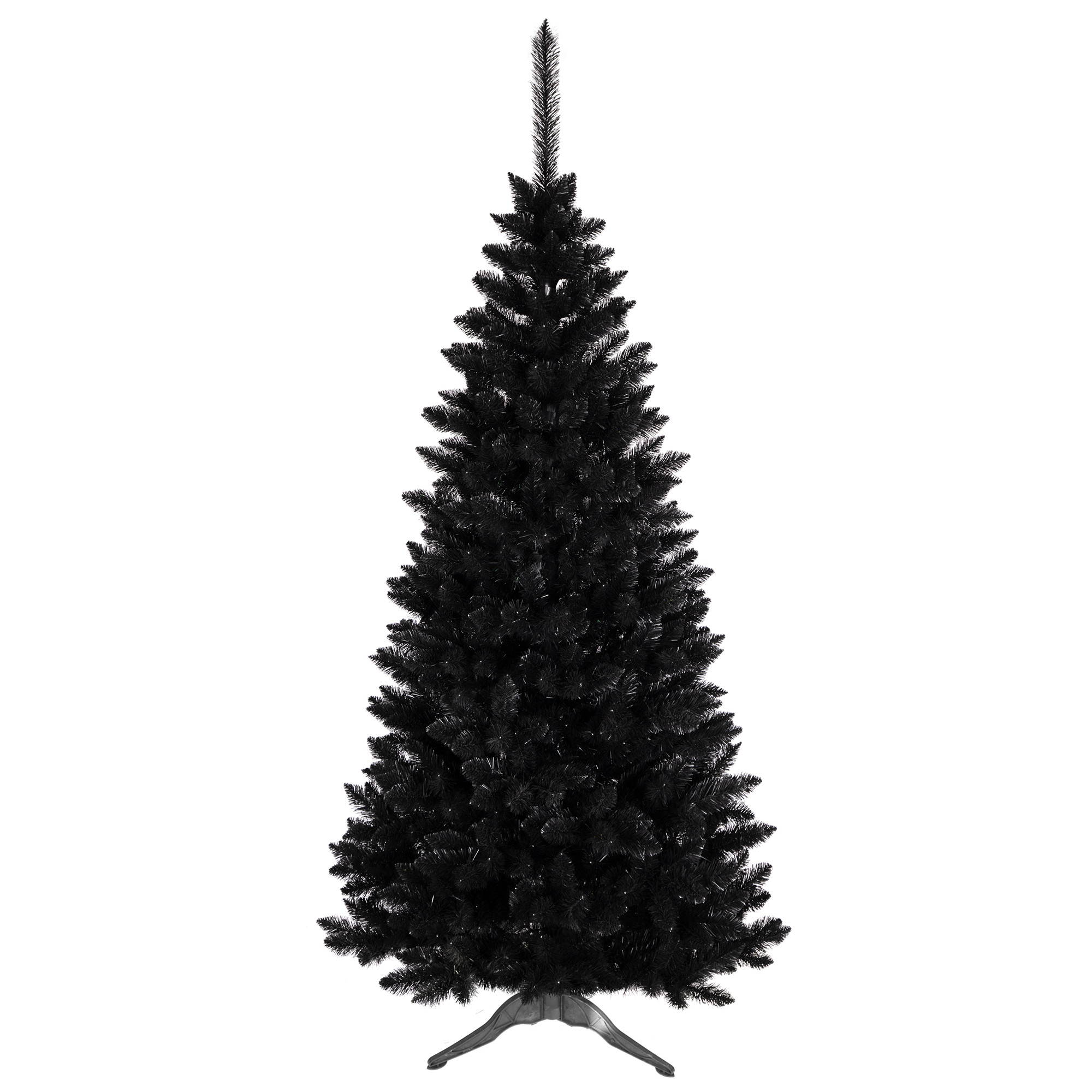 E-shop Domtextilu Vianočný čierny stromček 220 cm čierny