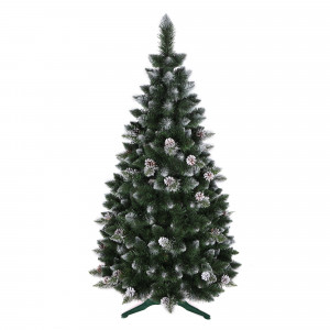 Vianočná borovica so šiškami a kryštálikmi 180 cm DIAMOND PINE DE LUXE PVC