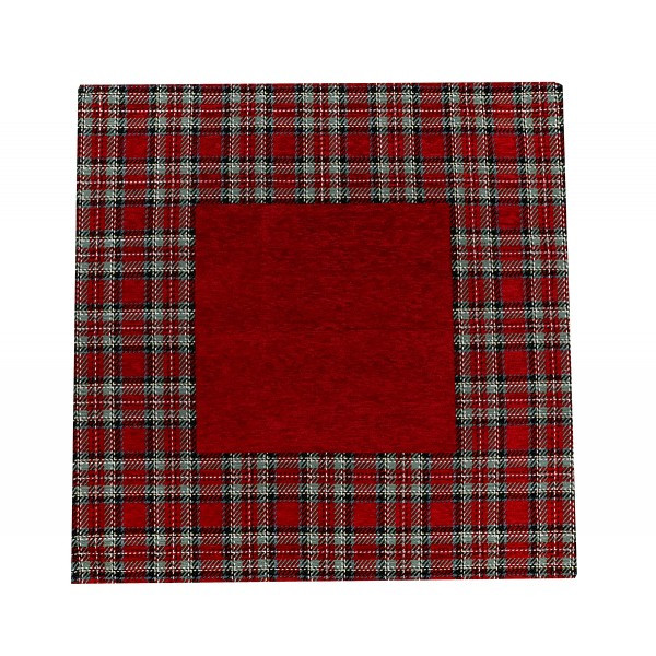 DomTextilu Vianočný obrus bordovej farby s rozmermi 90x90 cm 71100 Červená