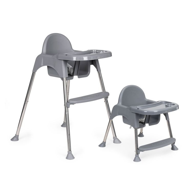 E-shop Detská sivá stolička na kŕmenie 2v1
