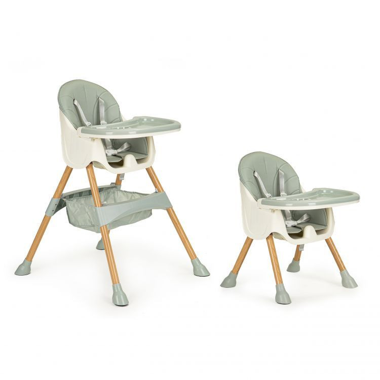 E-shop Detská stolička na kŕmenie 2v1 v azúrovej farbe