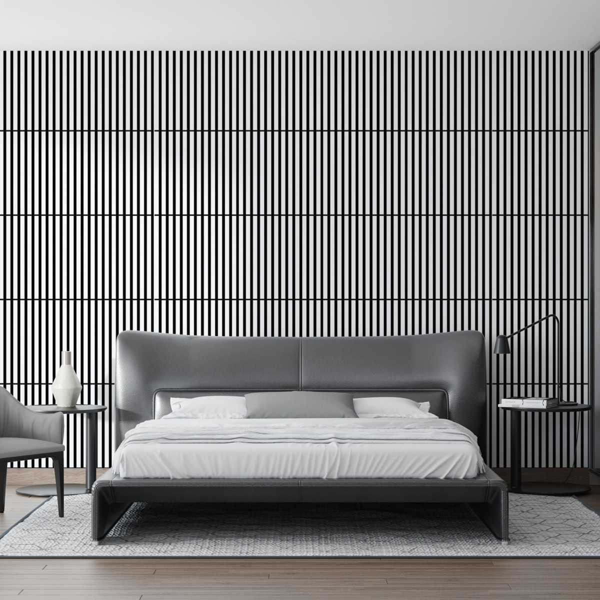 E-shop Drevená stena - panel s rozmermi 60 x 60 cm Biely