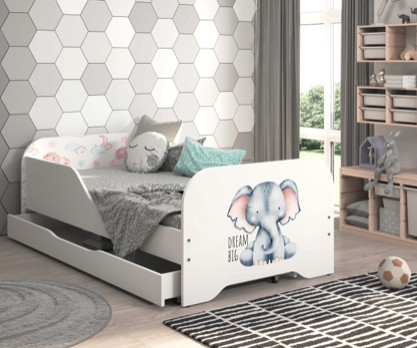 E-shop domtextilu.sk Detská posteľ 140 x 70 cm so slonom 76313