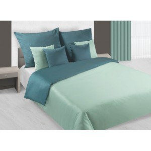 Zaujímavé obojstranné posteľne obliečky v zeleno tyrkysovej farbe
