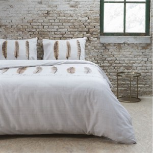 Elegantné posteľné obliečky 200x220 cm s motívom pierok
