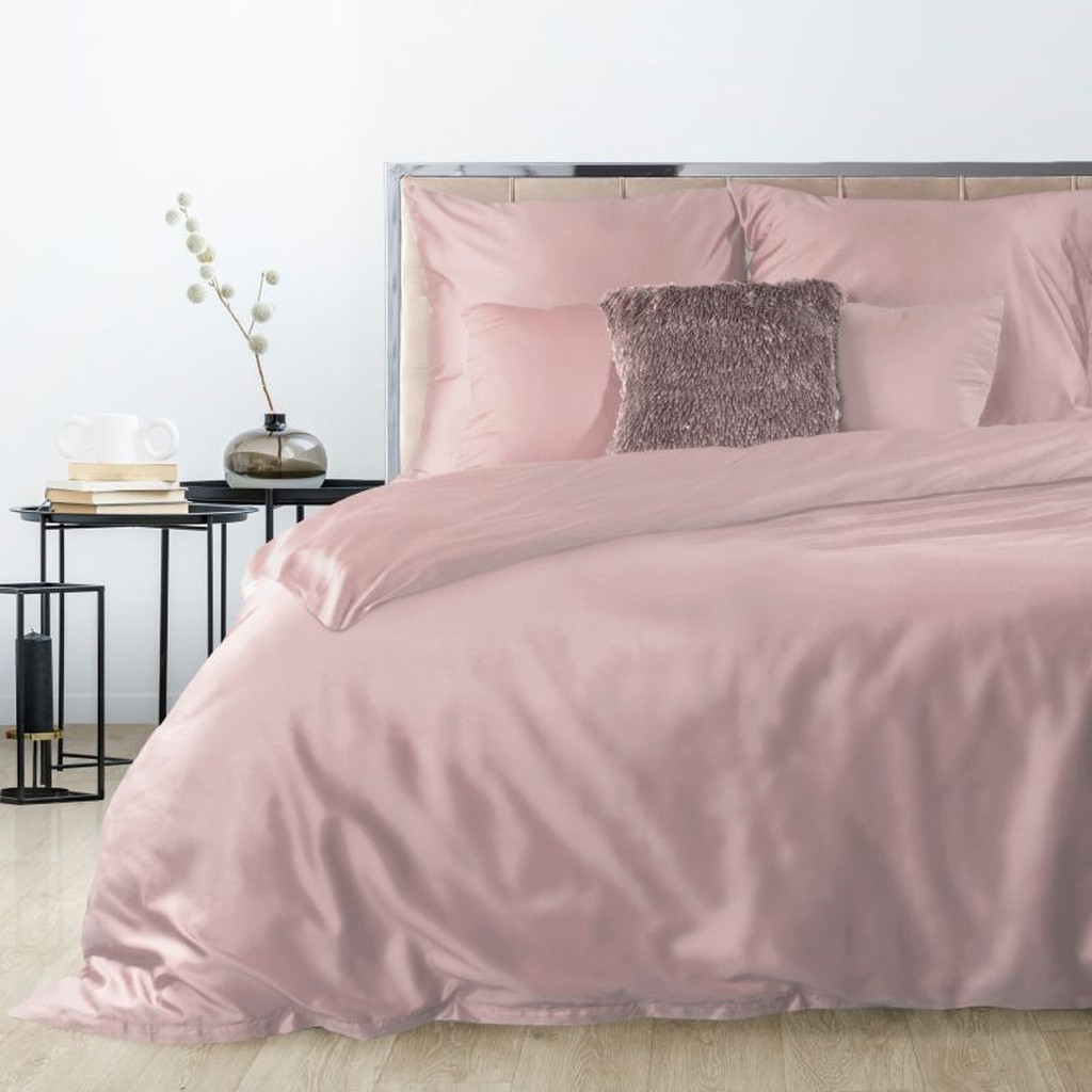 domtextilu.sk Ružové obojstranné posteľné obliečky so zapínaním na zips 3 časti: 1ks 160 cmx200 + 2ks 70 cmx80 27811-153576