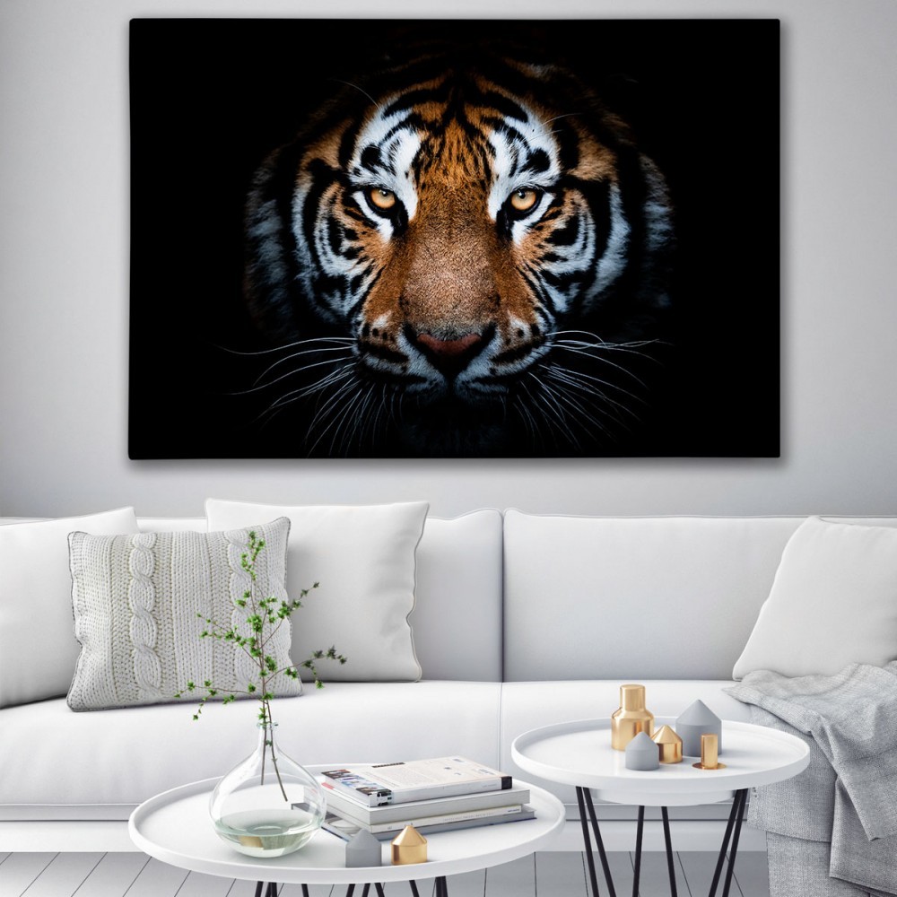 Zvierací obraz na plátne s motívom tigra