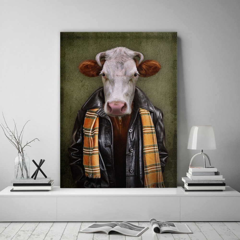 E-shop Kvalitný obraz na stenu s portrétom býka