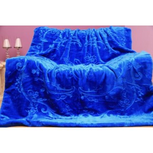 Luxusná deka v kráľovskej modrej farbe 