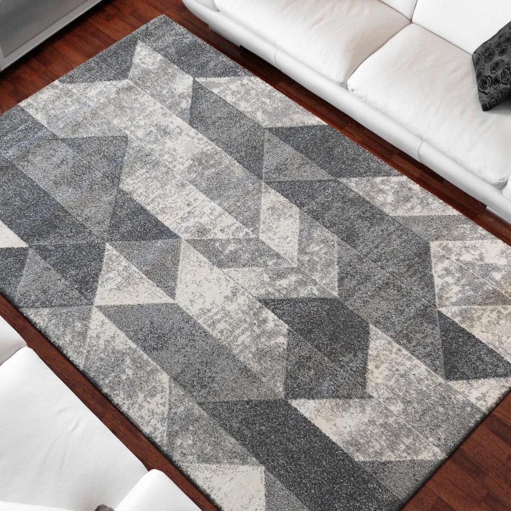 domtextilu.sk Sivý koberec s moderným vzorom 26829-154940