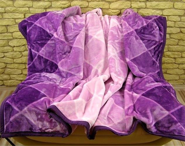 Luxusné deky z akrylu 160 x 210cm fialová č.28