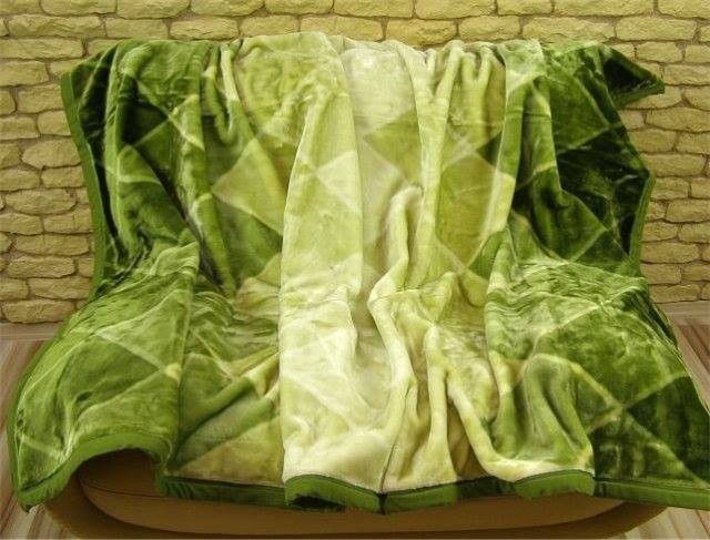E-shop domtextilu.sk Luxusné deky z akrylu 160 x 210cm zelená č.29 2037-3943