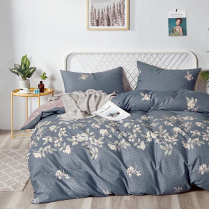 Brilantné bavlnené posteľné obliečky s motívom kvetov