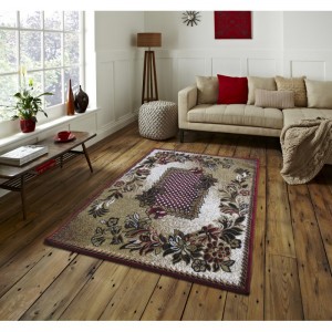 Kvalitný hnedý koberec do obývačky